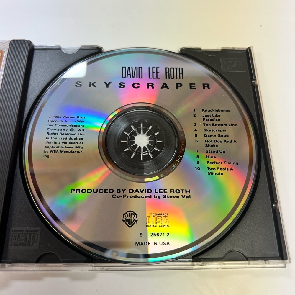 David Lee Roth Skyscraper CD - Picture 3 of 5